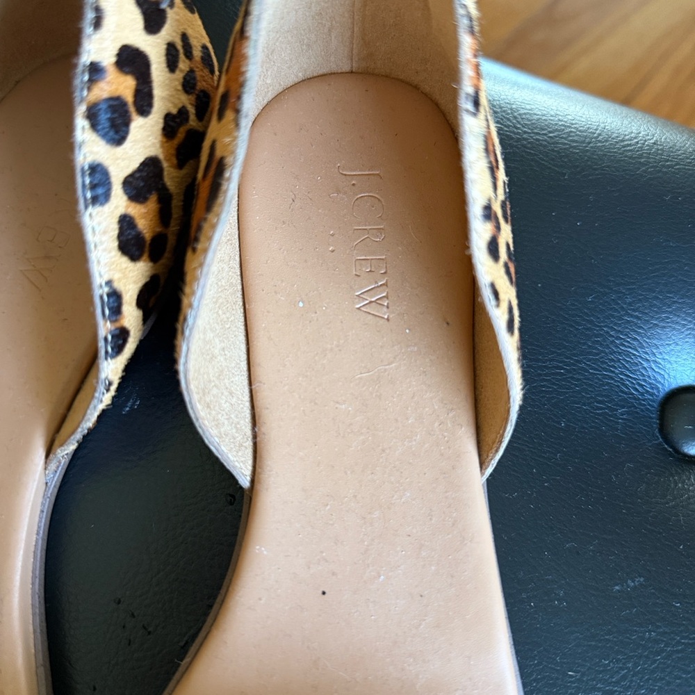 J. Crew Leopard Print Women's Sandals - Picture 2 of 6